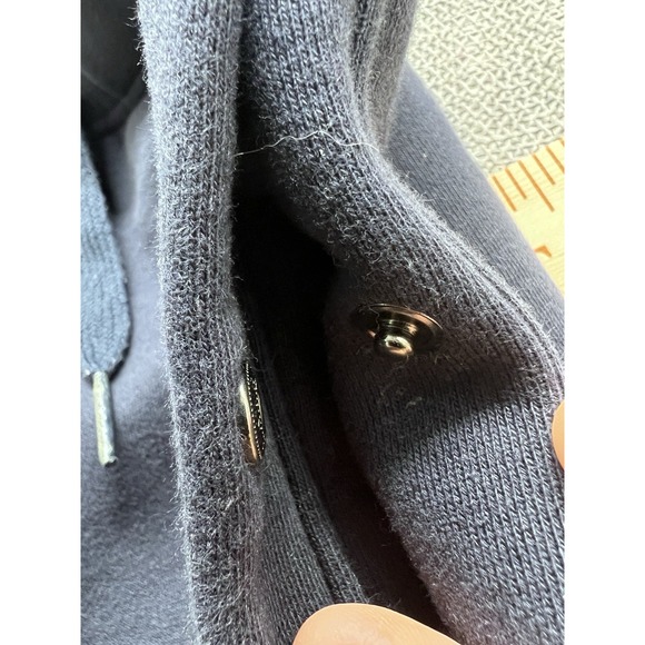 Champion Heavy Joggers Men's Lg Blue Snap Pockets Zip Legs Retro Comfy Luxury - Picture 9 of 16